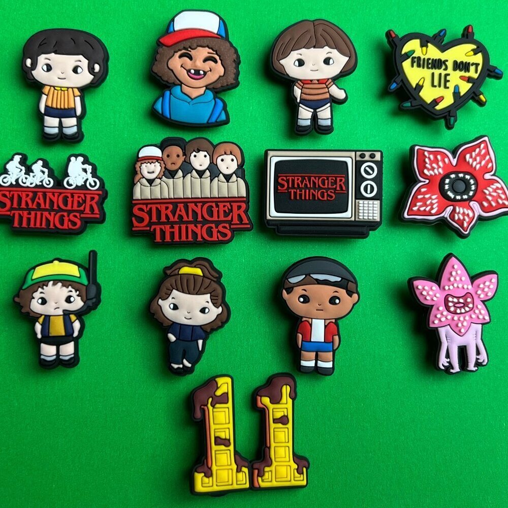 Stranger Things Crocs Shoe Charms Set of 13 Anime - jibbitz Charms